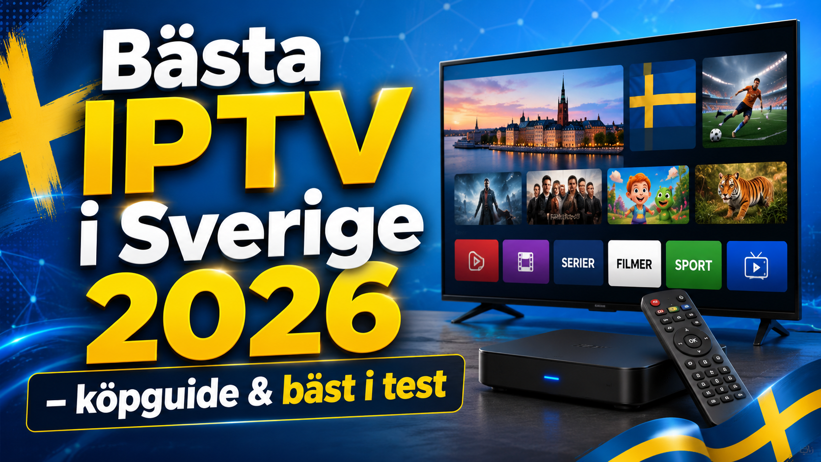 Bästa IPTV i Sverige 2026 – köpguide & bäst i test