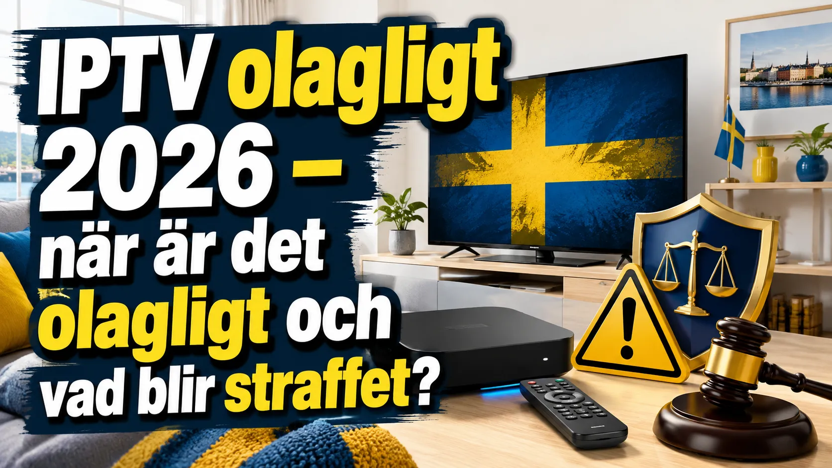 IPTV olagligt 2026 – när är det olagligt och vad blir straffet