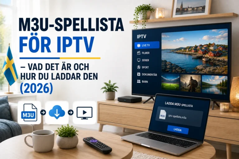 M3U spellista för IPTV