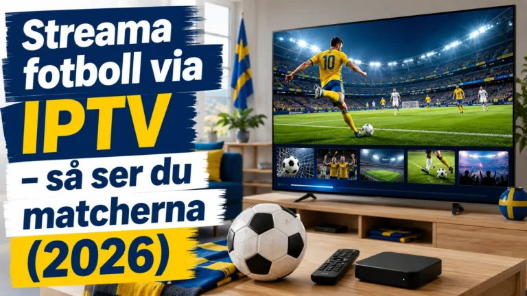 Streama fotboll via IPTV